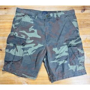 Levis Camo Cargo Shorts Mens 40 Military Snap Pockets Utility Outdoors B3